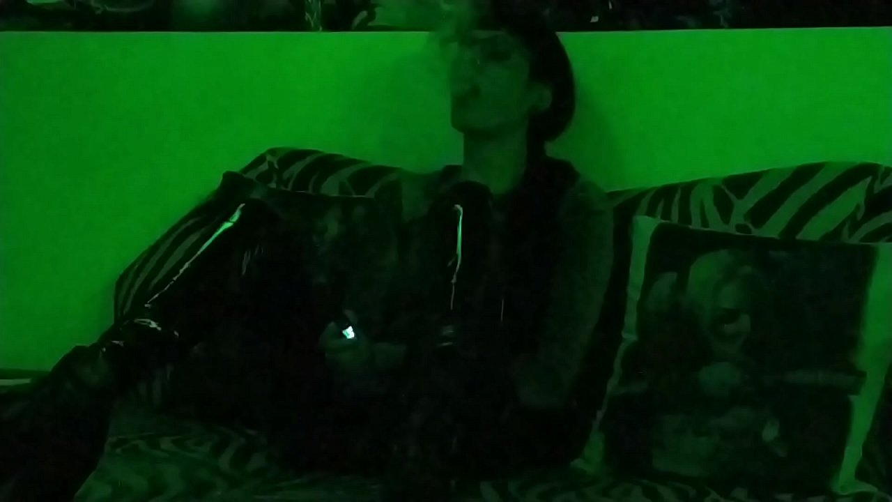 A goth Mistress's mysterious smoking pt2 HD