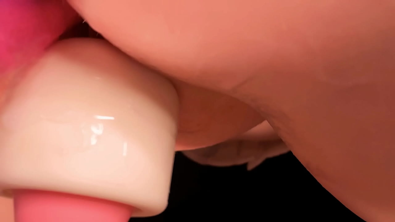 18yo teen tries a fuck machine with a monster dick for the first time