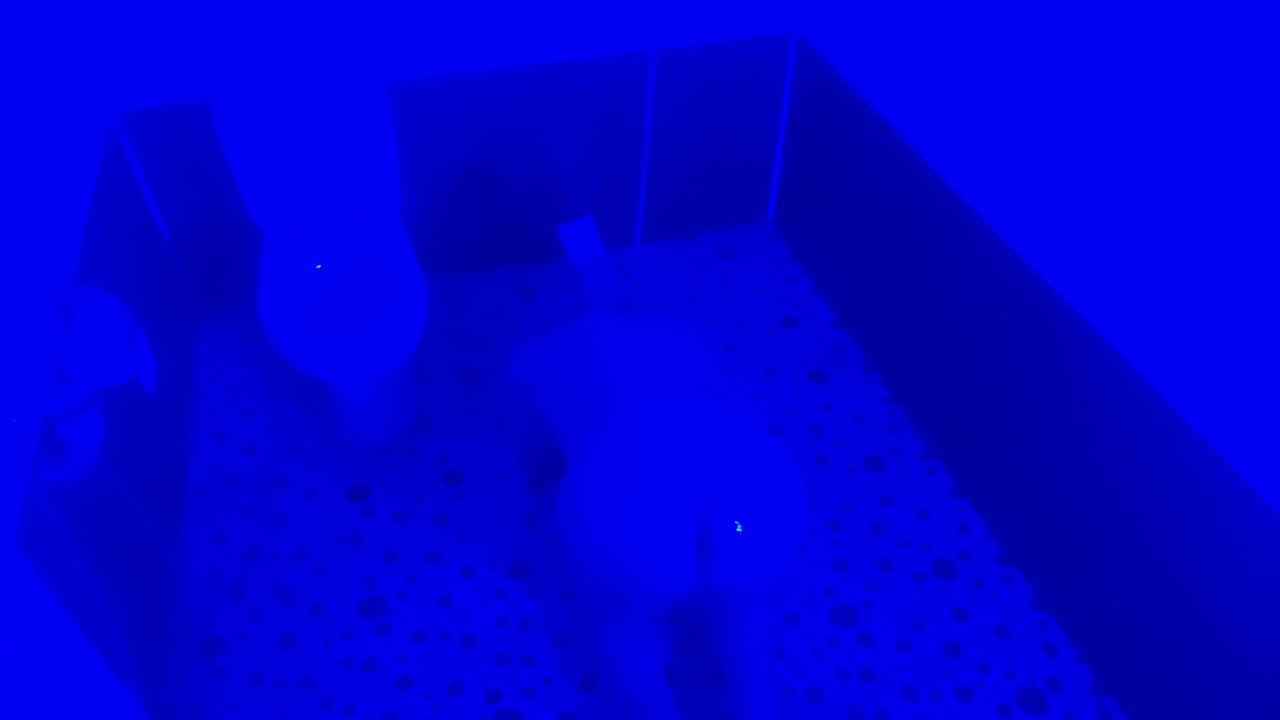 Pretty Femboy Having Bath Colorful Lights Zumbience Big Natural Tits