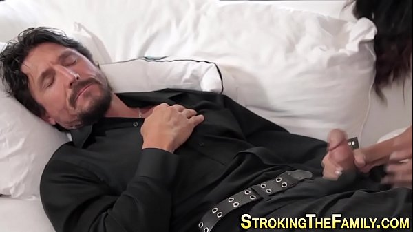 Latina stepteen blows and jerks big cock in hi def