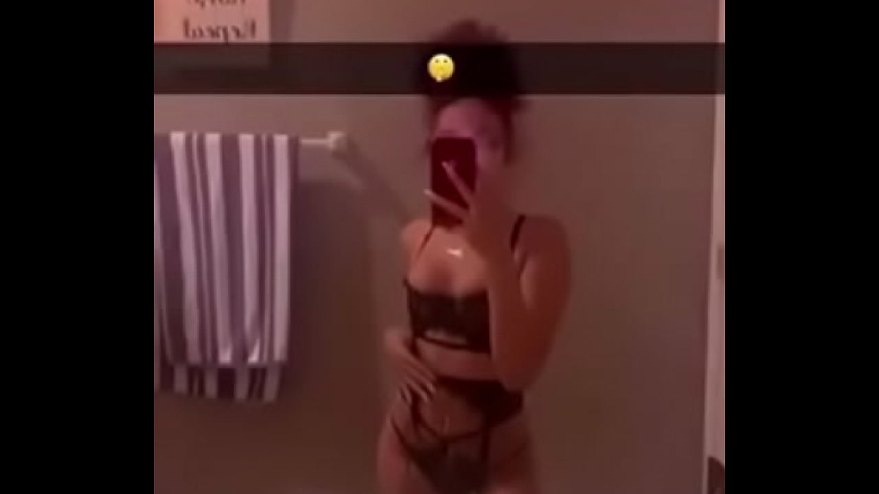 Ebony Teen Shows her Stripper Outfit