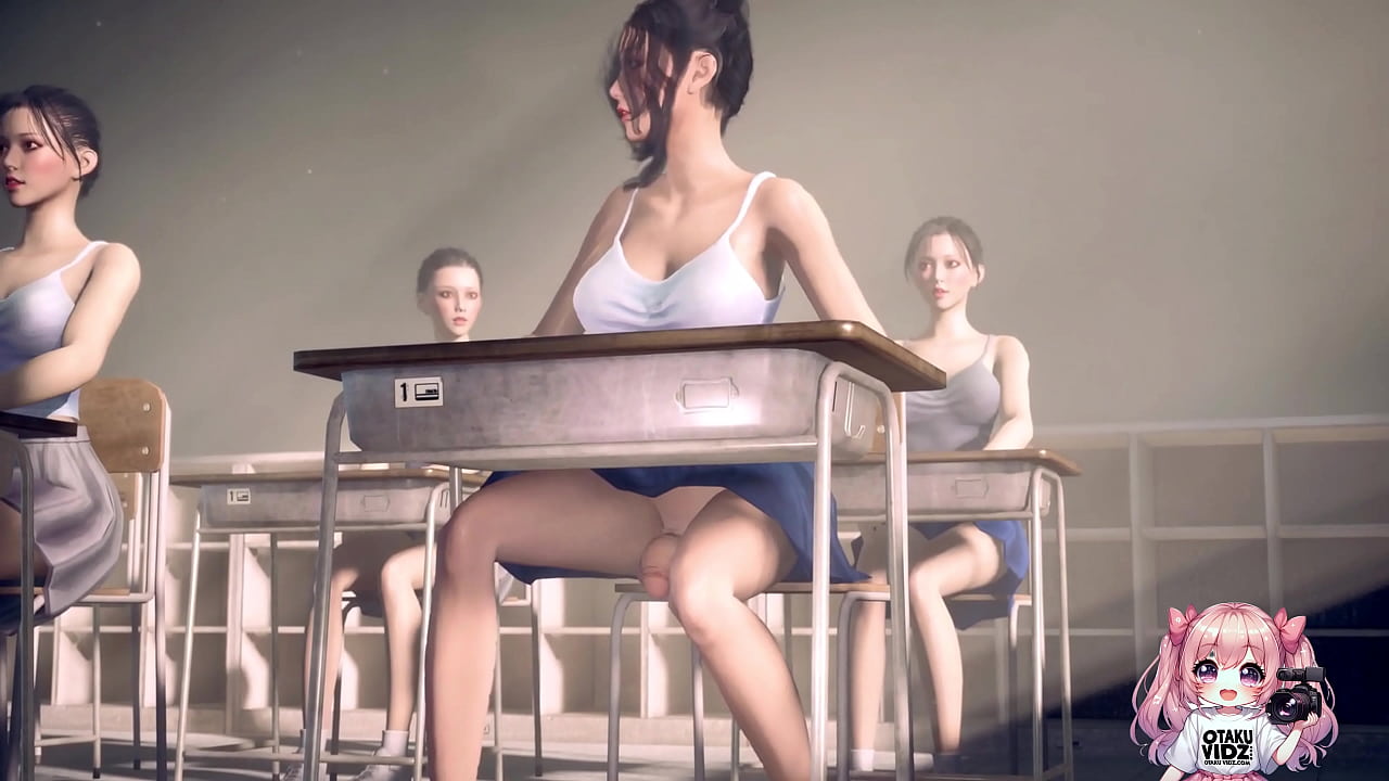 Anime girls fucking on desk