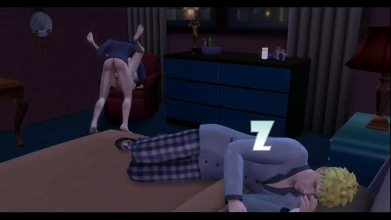 Naruto Hentai Episode 22 Sasuke fucks Hinata Anal while her cuckold husband discovers them Netorare his Beautiful Wife enjoying being fucked by another man cheating on him