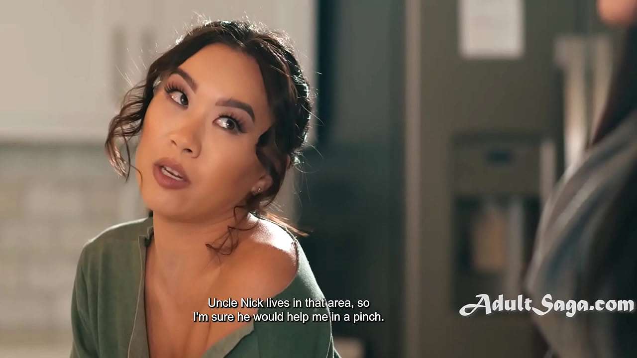 18yo Asian Girl Comes Up With A Story To Convince Her To Stay At Her Step Uncles.. Who Secretly Is Her Lover