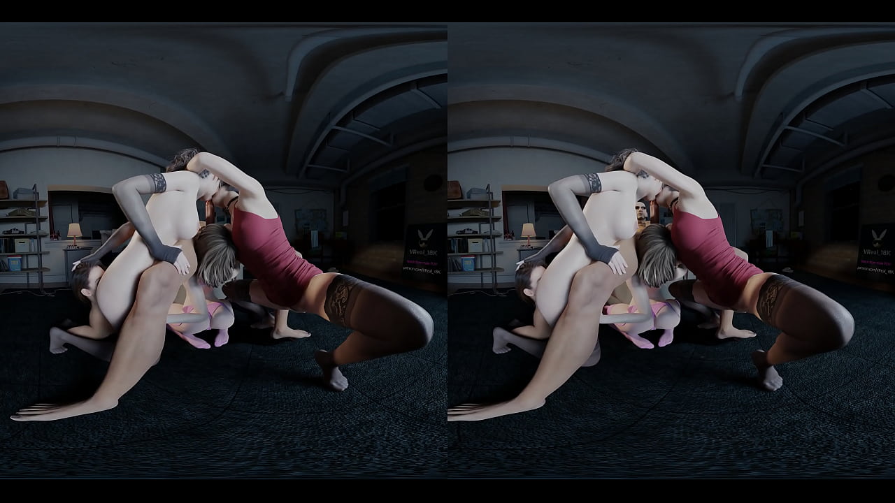 Oral Sex Resident Evil Jill  Ashley Claire Ada RIM BALLS SUCKING Parody Group Sex 4 Women 1 Guy Big Wet Dick