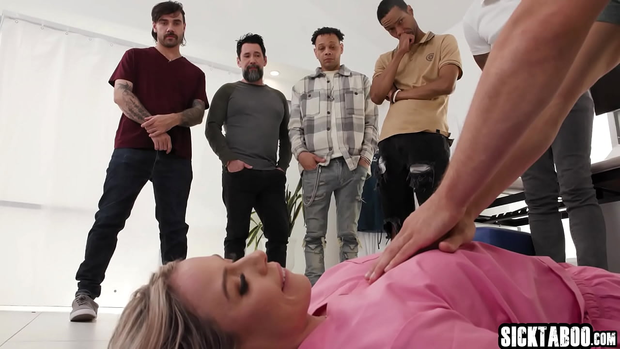 Big ass MILF swallowed big cock and hot nurse got fucked in gangbang and enjoyed anal sex and double penetration