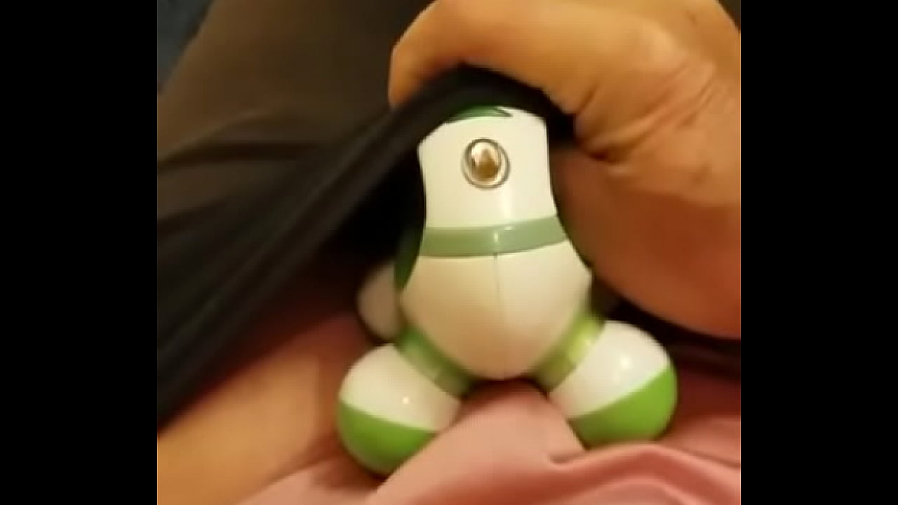 A sissy gets aroused using a vibrator and squirts in his panty