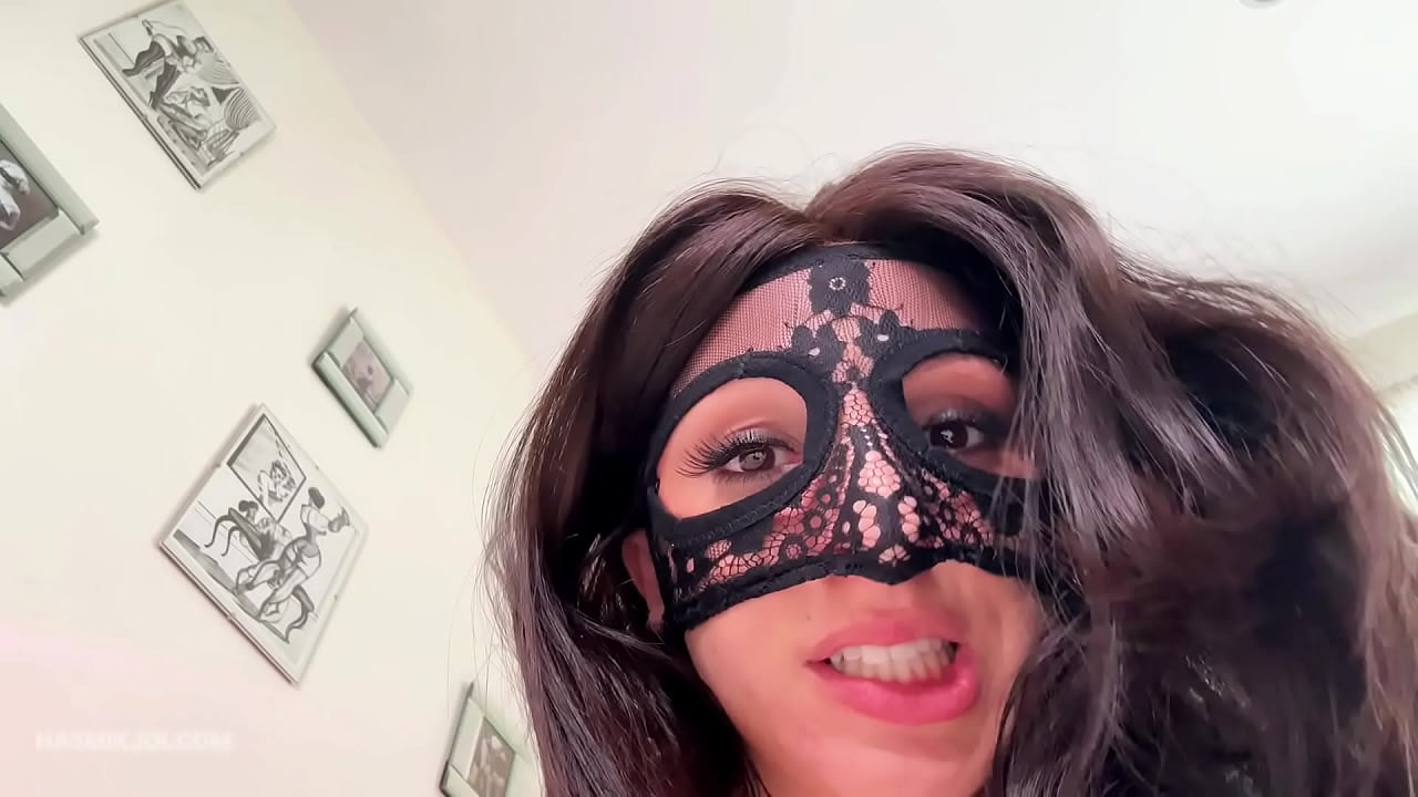 Spicy Brunette Femdom makes you tie up ur dick and GOON Hasmik JOI