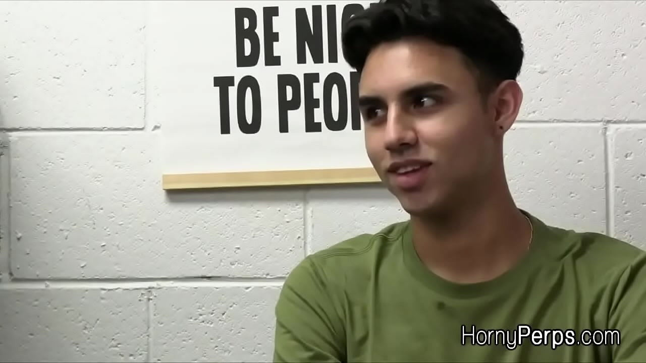 Twink suspects sucking and getting fucked by officers BBC in threesome