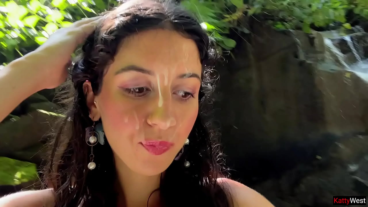 Crazy CUMWALK on Public Waterfall