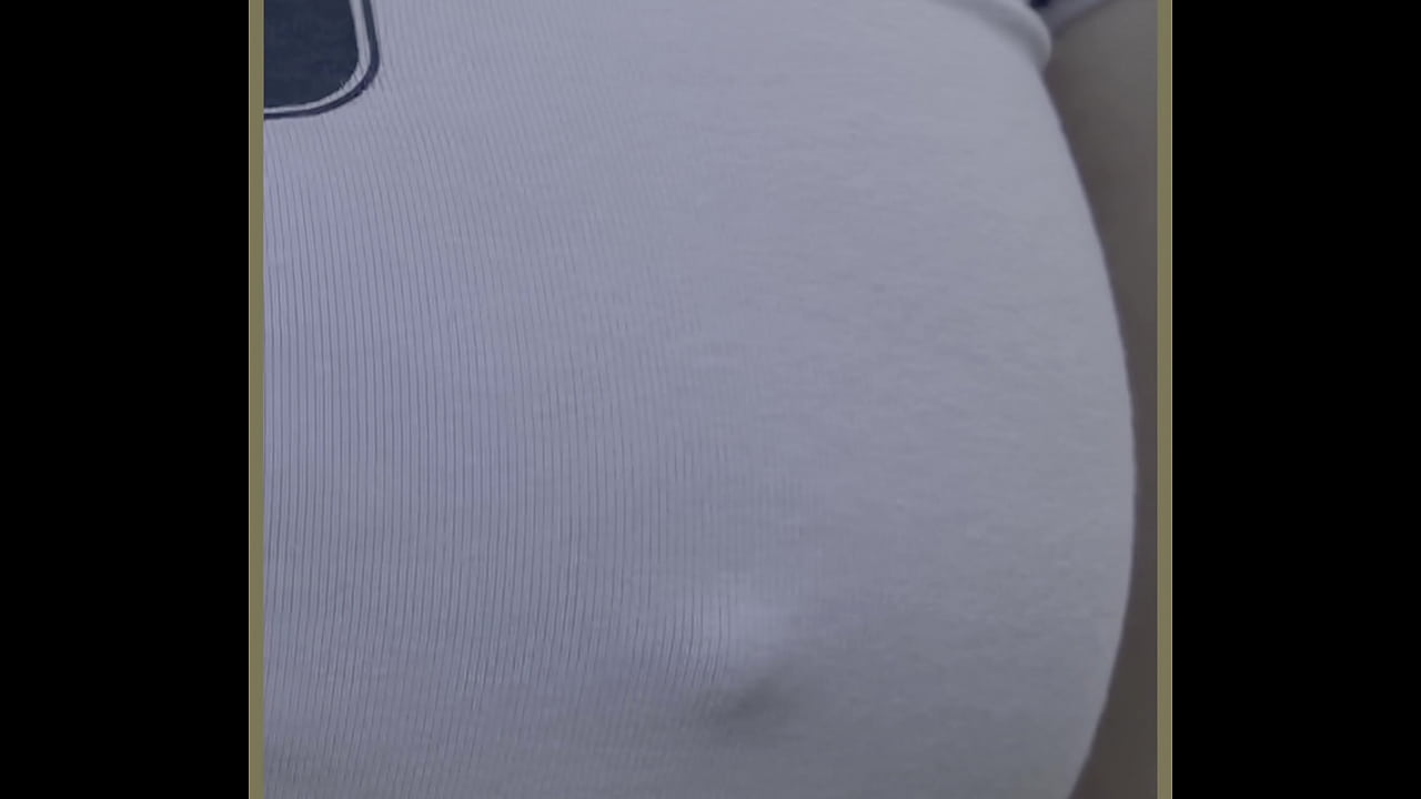 HOT MILF with perfect tits public braless dare