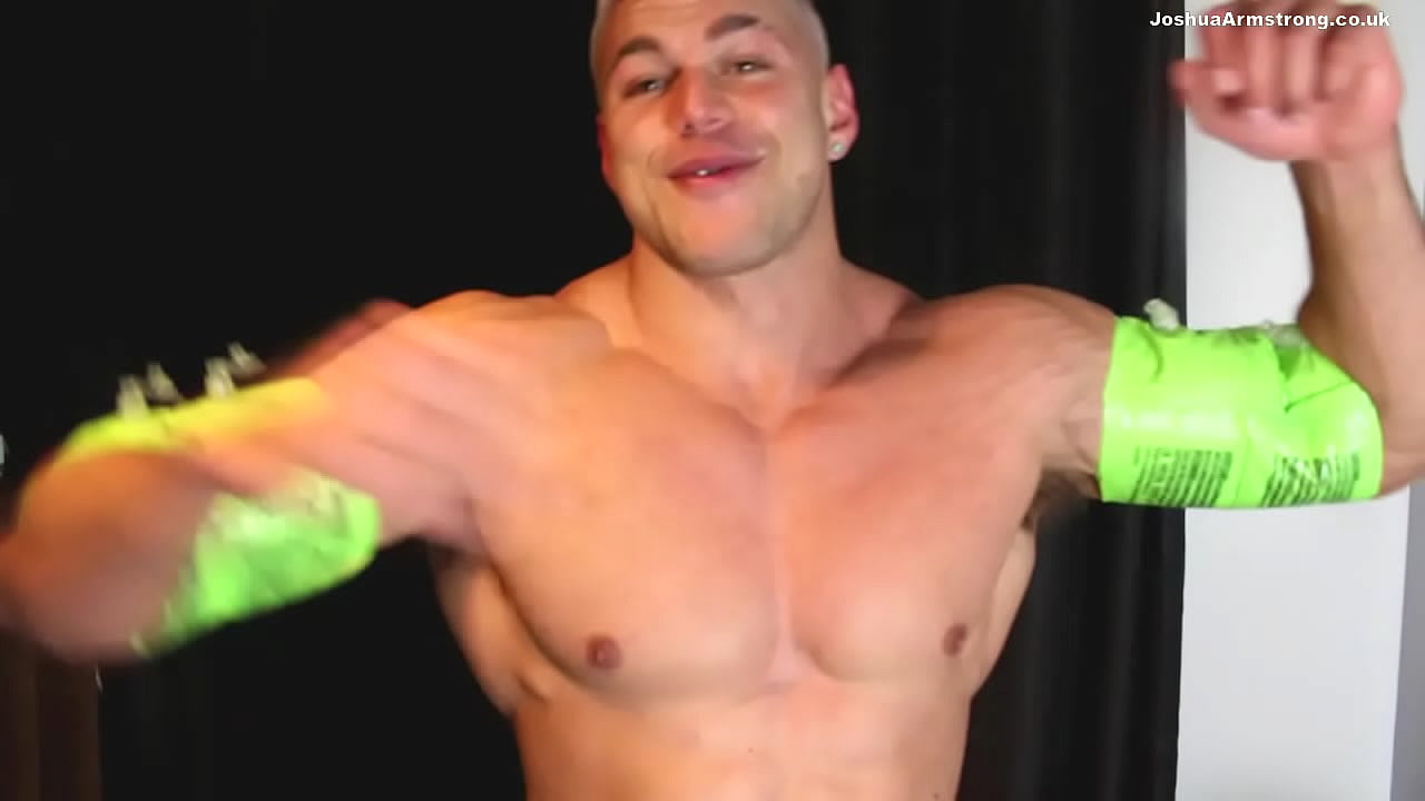 Wanking with rubber in lycra