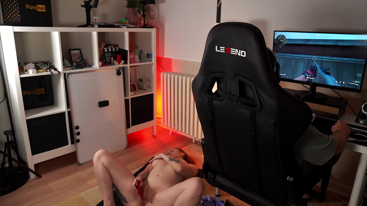 While I Play Video Games, She Tries to Seduce Me for Sex!