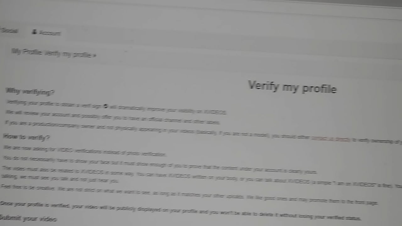 Verification video