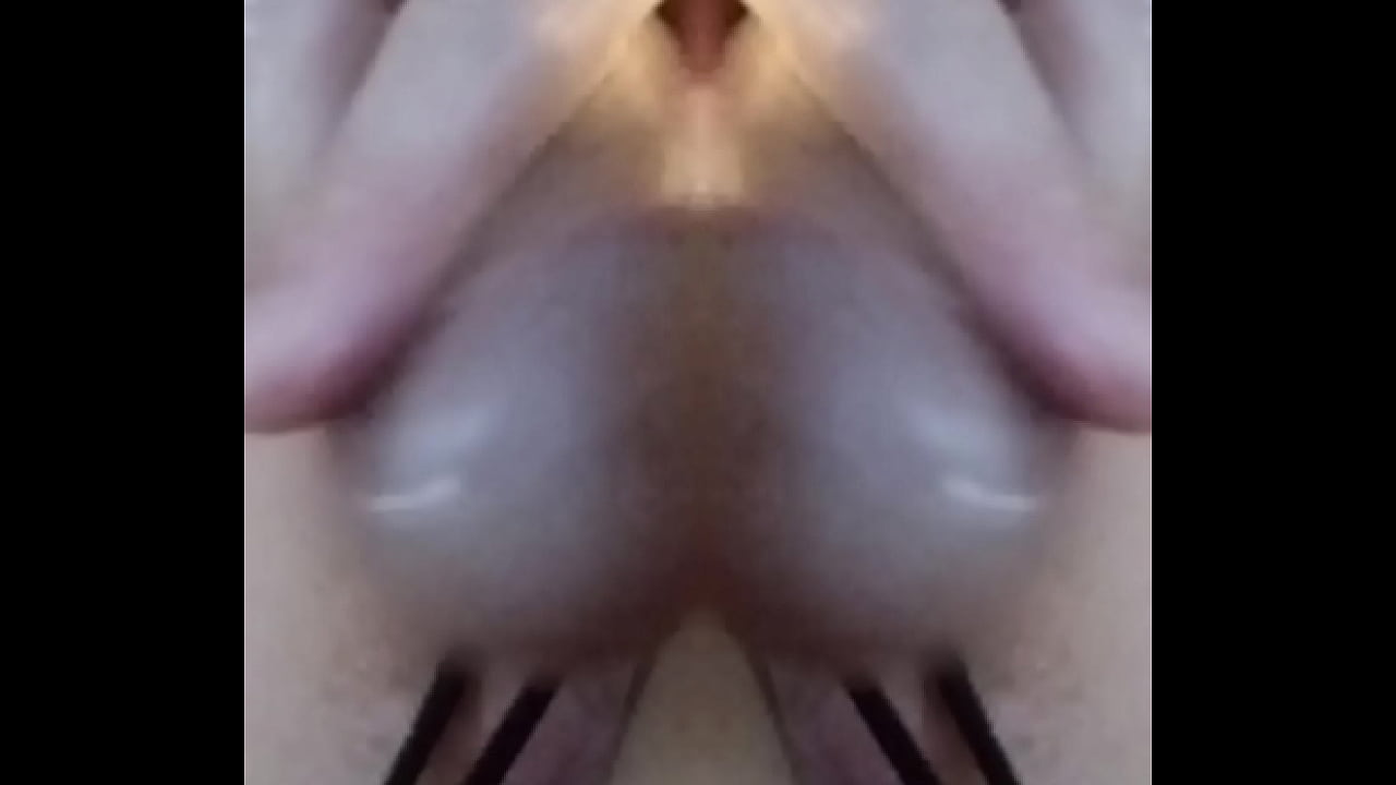 Insert a two inch diameter jar up my ass to ease ramming my Cock in. Then double penetrate my Rectum by adding a Borosilicate beaded Plug suspended by elastic scuncis. Milk precum onto the rod. Use SMART Mirror app to create split screen double images.