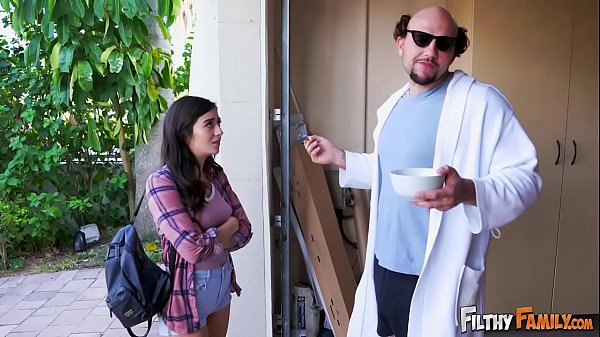 FILTHYFAMILY - Step Dad Gets His Dick Sucked By Natalie Brooks and Rachael Cavalli