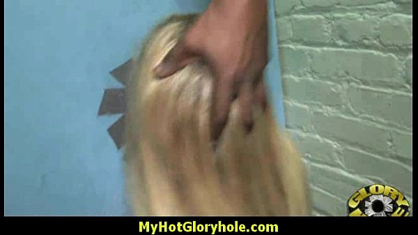 Hottie sucks and fucks black cock for cusmhot at gloryhole 22