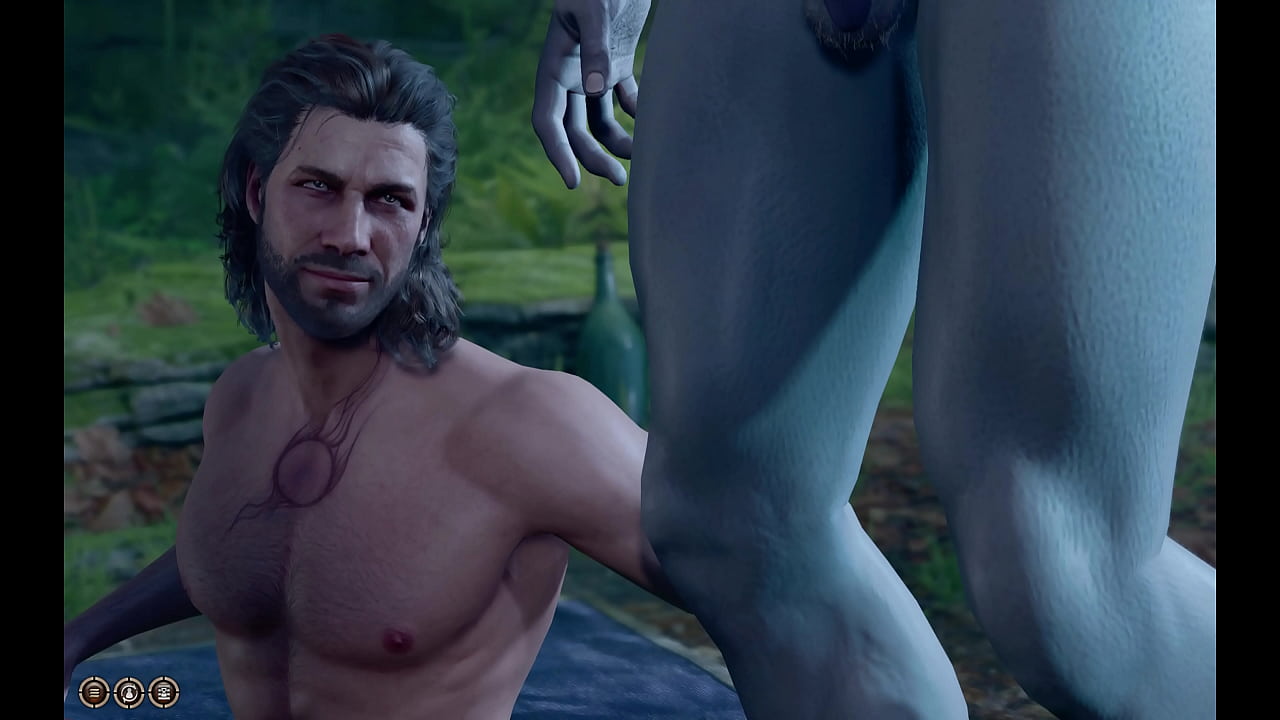 BG3 Naked Cutscenes: Gale Gay Romance