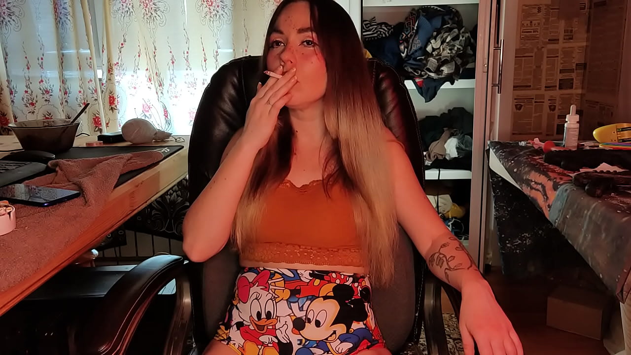 beautiful asian stepsister smoker