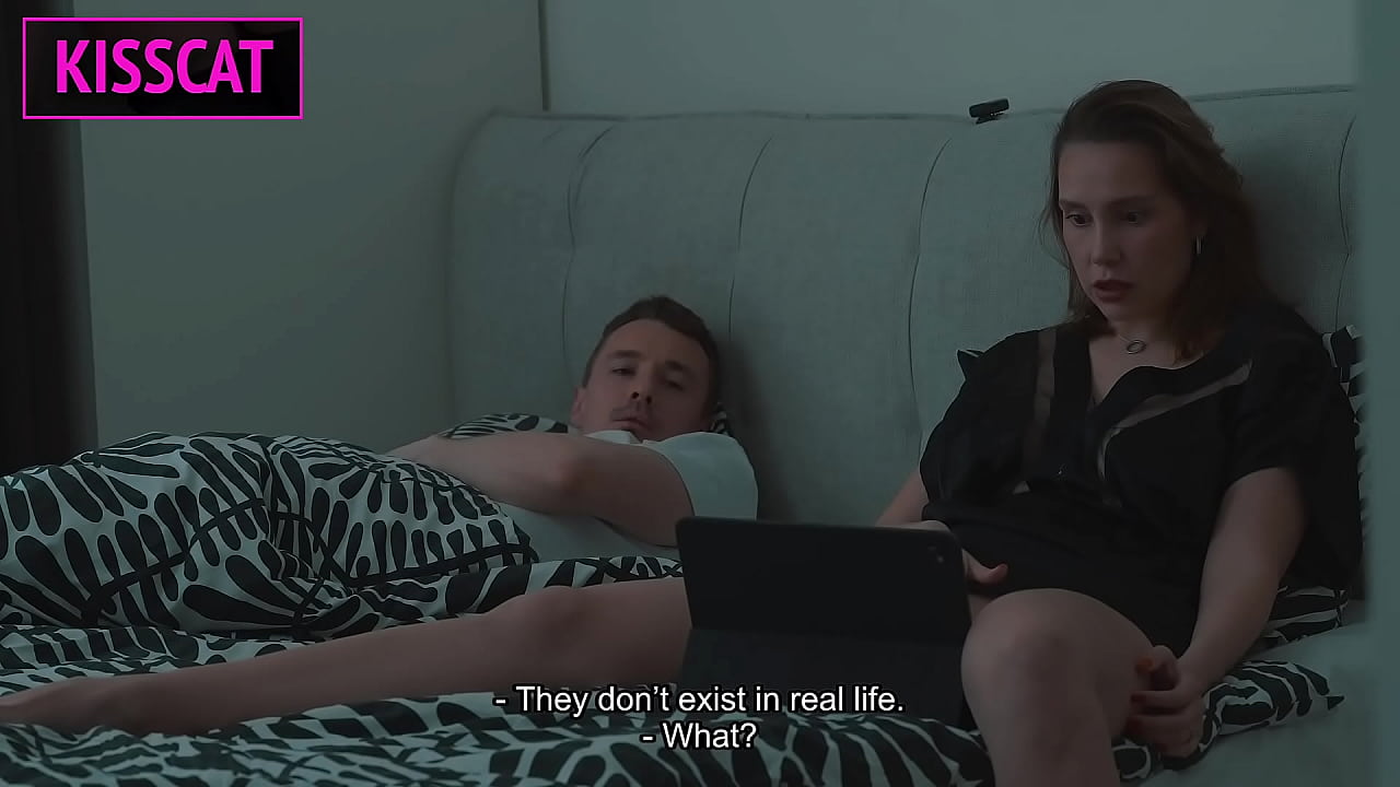 Step mom and Step son Watch Porn, Masturbate to Creampie Bliss in Share Bed Hotel Vacation