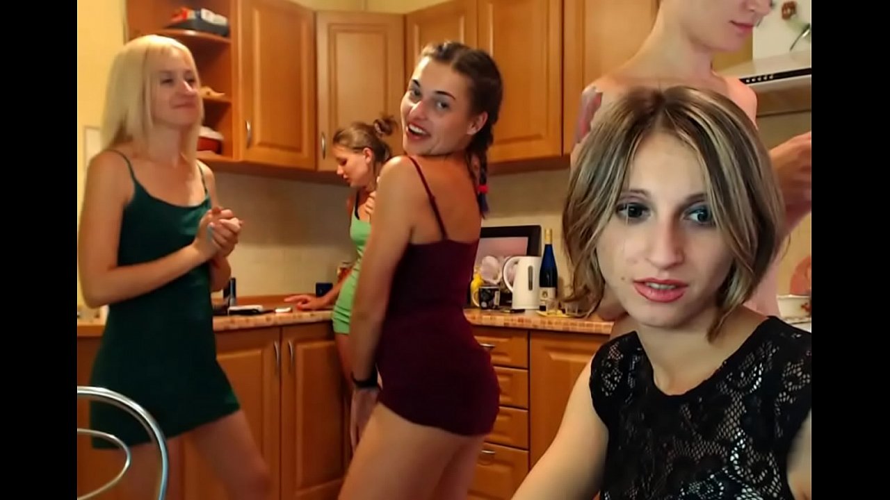Girls Strip For Tokens in Kitchen