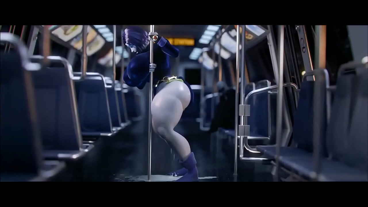 MILF mom got possessed by alien in train.