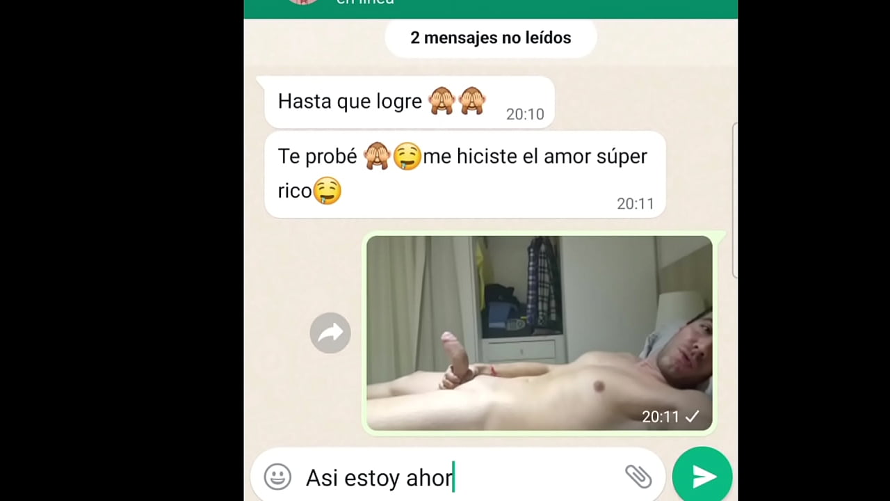 Chateando con mi novia y me dice que le parecio la primera cojida
