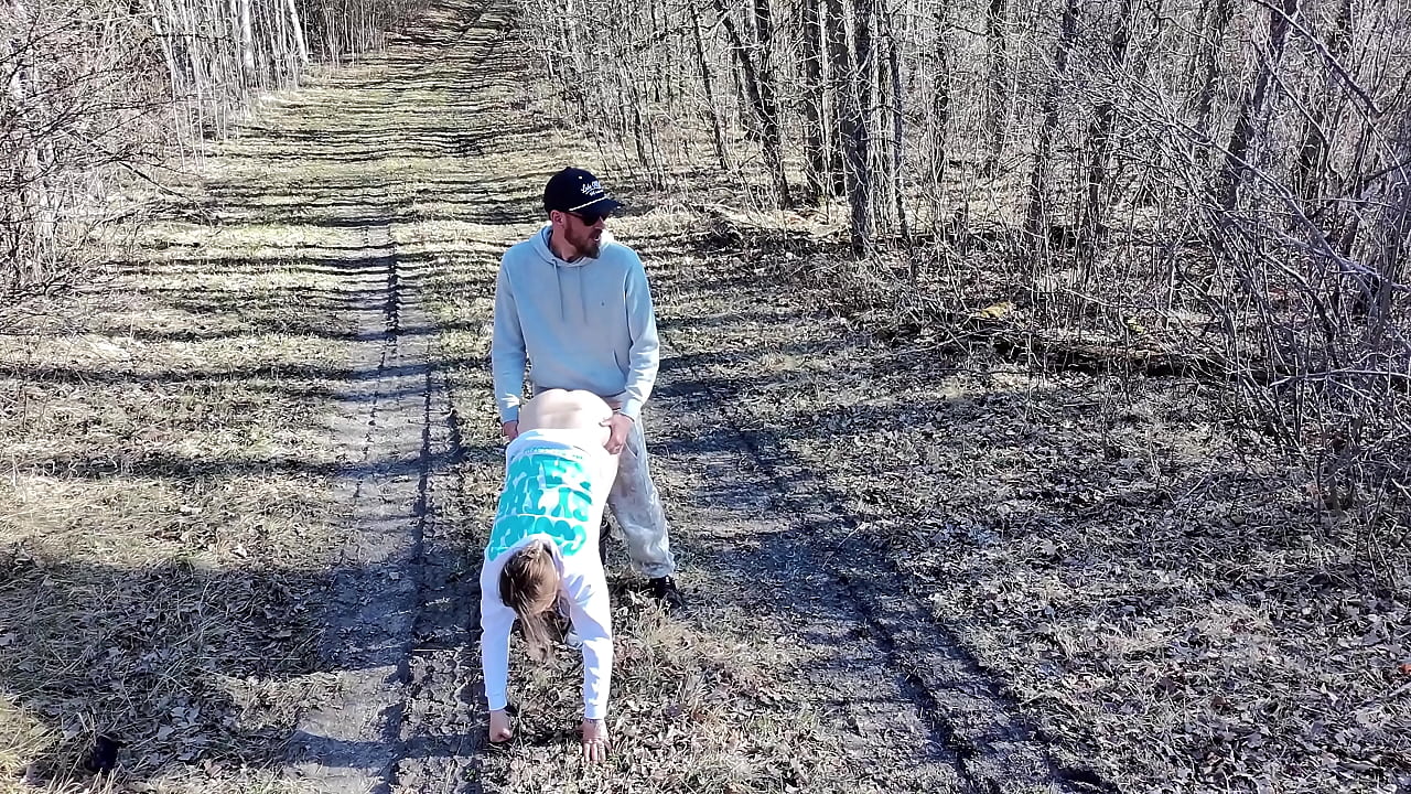 Outdoor Sex with a Drone Following Us