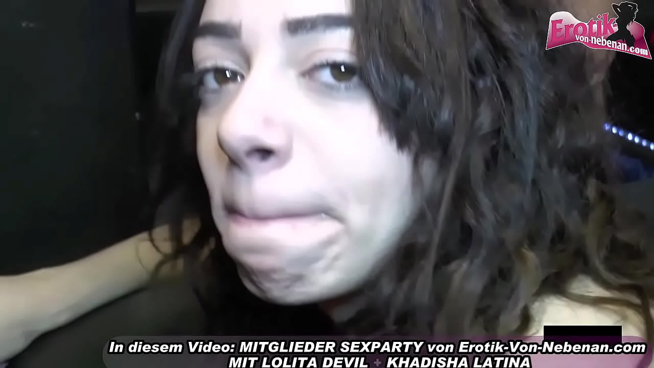 German amateur sex party with multiple cum inside at 2 teens