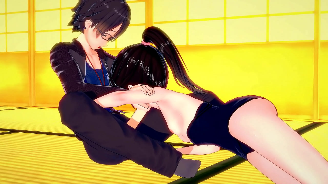 Not Able To Hold Herself Back Anymore, Mio Sakamoto Rides Guy's Cock