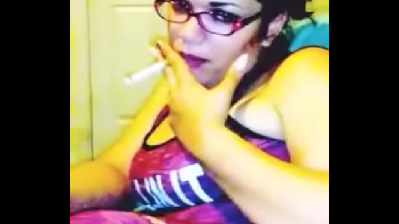 Tranny Mia smokes you cum