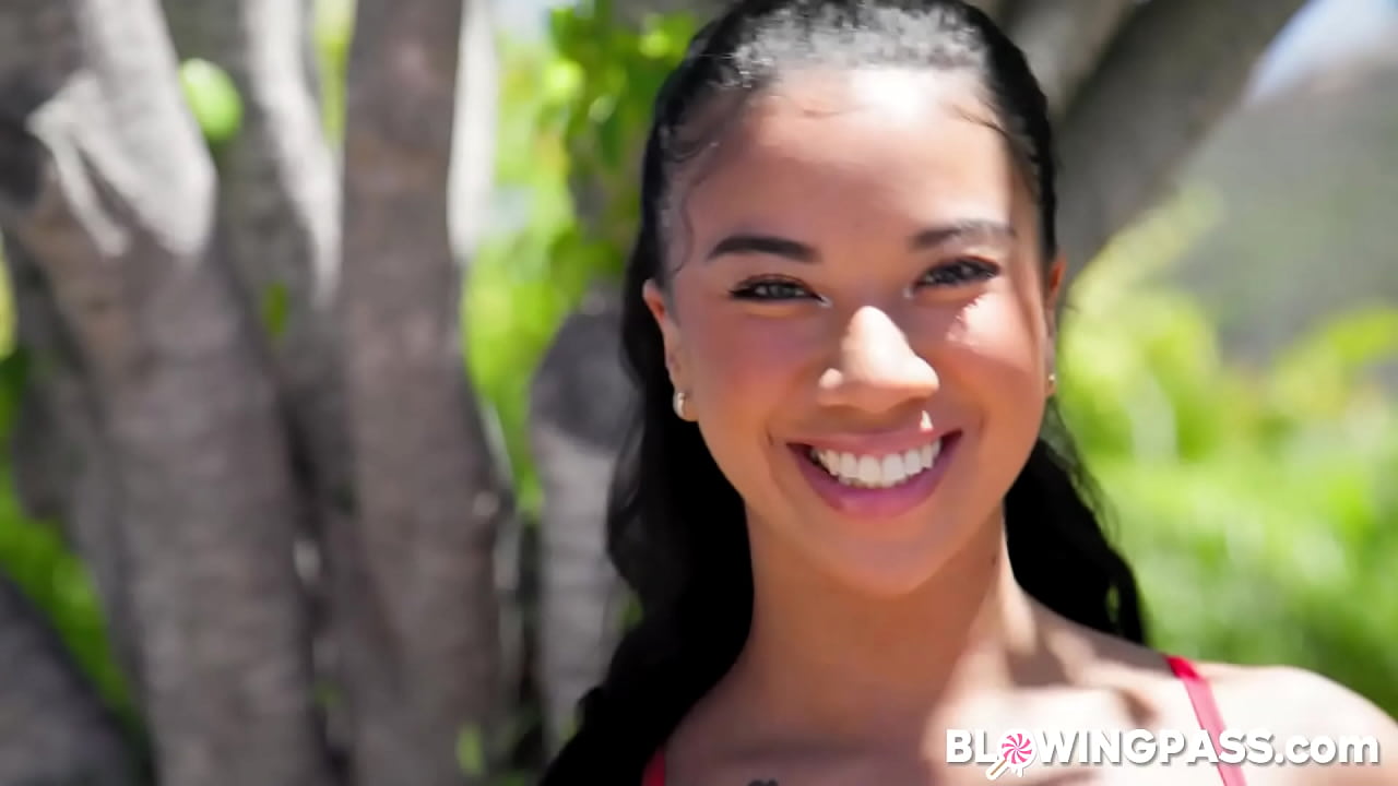 Petite ebony babe Ameena Green particularly likes the feeling of having her saliva drip down her face while a big black cock rams her down her throat