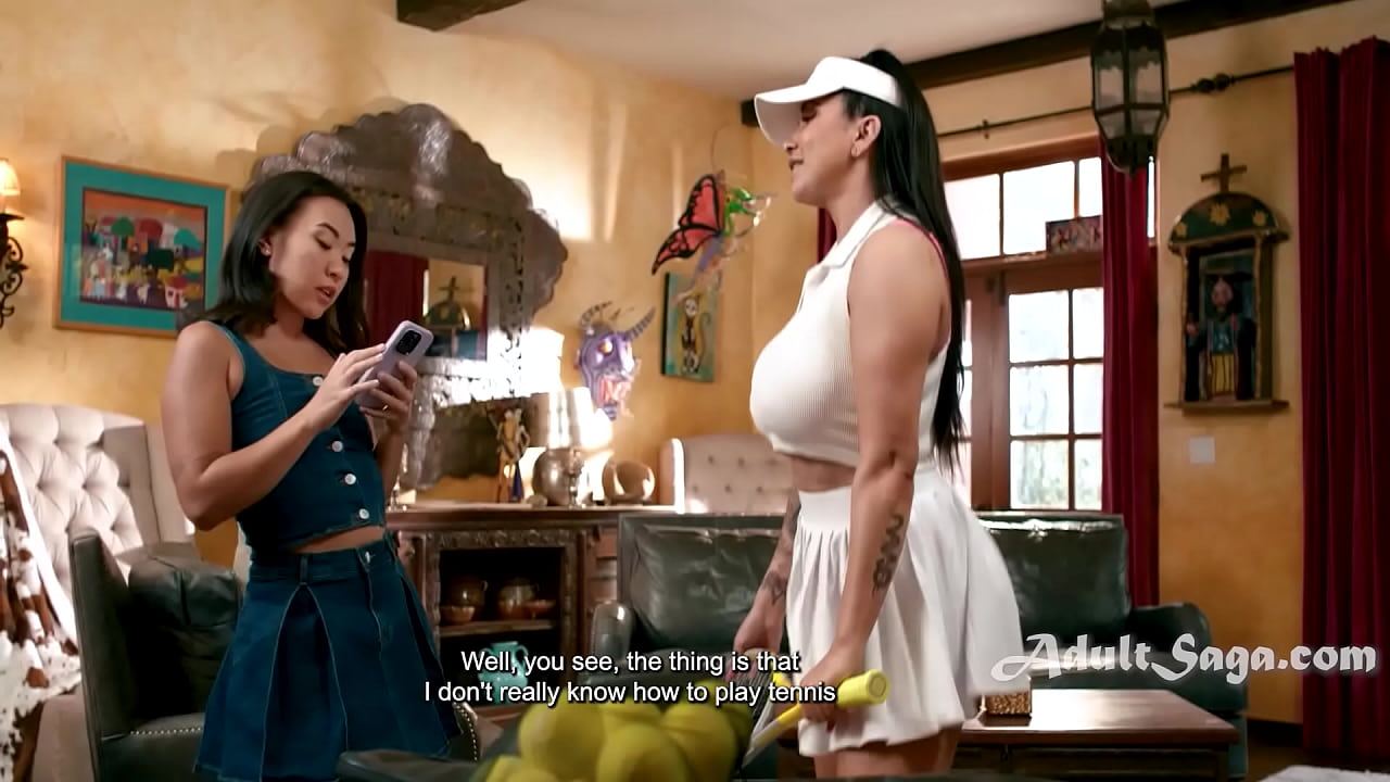 Asian Step Daughter Needs A Release Before She Can Play Tennis With Her Busty Stepmom