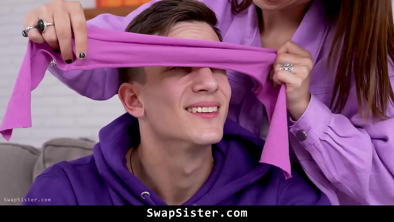 Step-bros Blindfold Their Step-Sisters and Swap Them