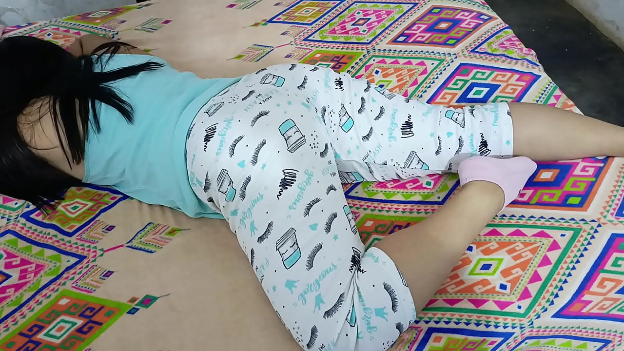 Incredible stepmother showed her panties while they fucked her in the ass and they almost discovered her swallowing the entire cock