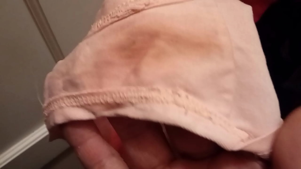 Sniffing panties wet pussy