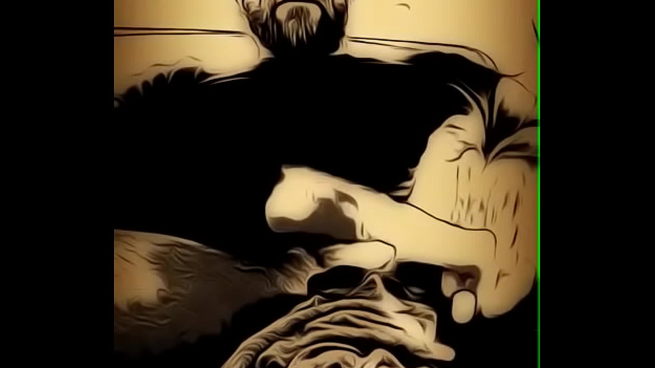 Homemade hentai clip of fetish sex and male masturbation with a white cock