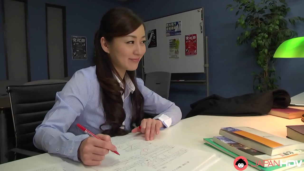 Japanese teacher Maria Ono blows a student's dick uncensored.