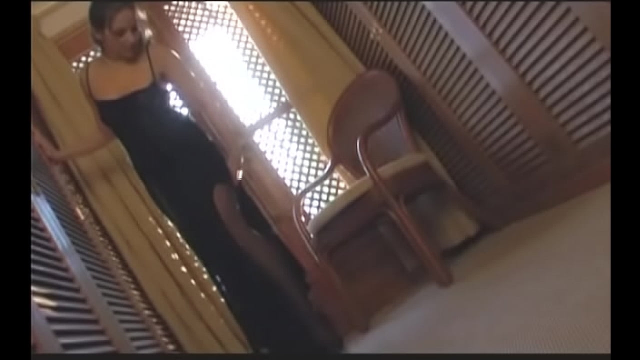 Sexy slut in fishnets spreads her pussy while getting it filled with cock