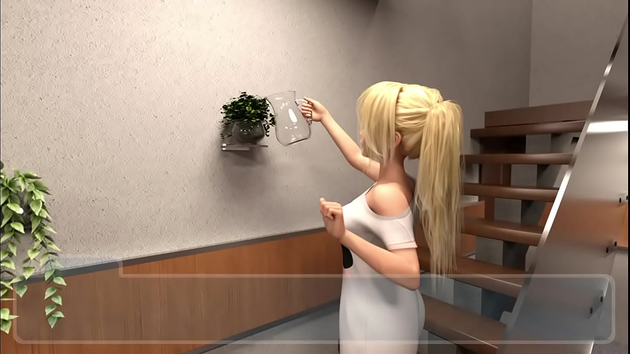 5 papa viendo como su le echa agua las plantas de la casa happy summer traducido