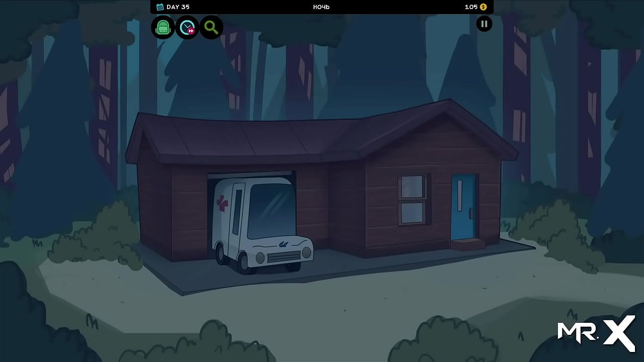 takes off his pants to show anal