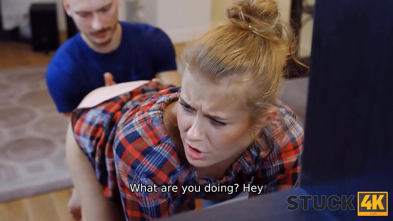 STUCK4K. Roomie knows how to satisfy a pussy and girl makes sure of it