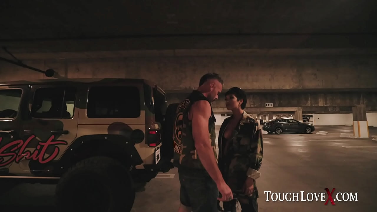 Tiny slut with short hair gets railed hard in a hotel room by a muscular stud