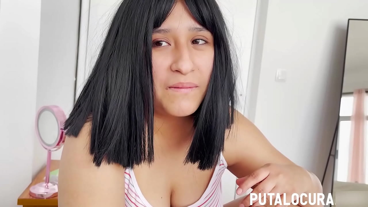 PutaLocura - La morena de tetas grandes Quetzal se excita chupando polla y tragando semen