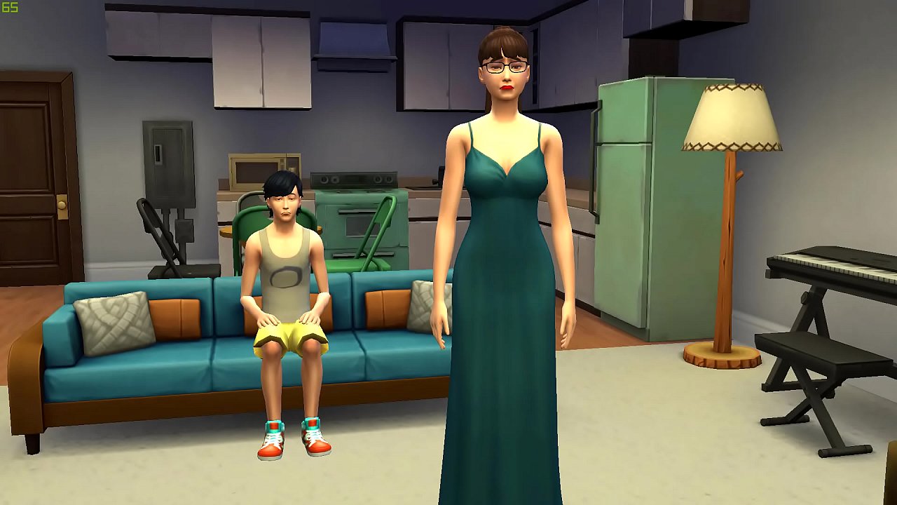 step-Mom And stepSon On The Sofa