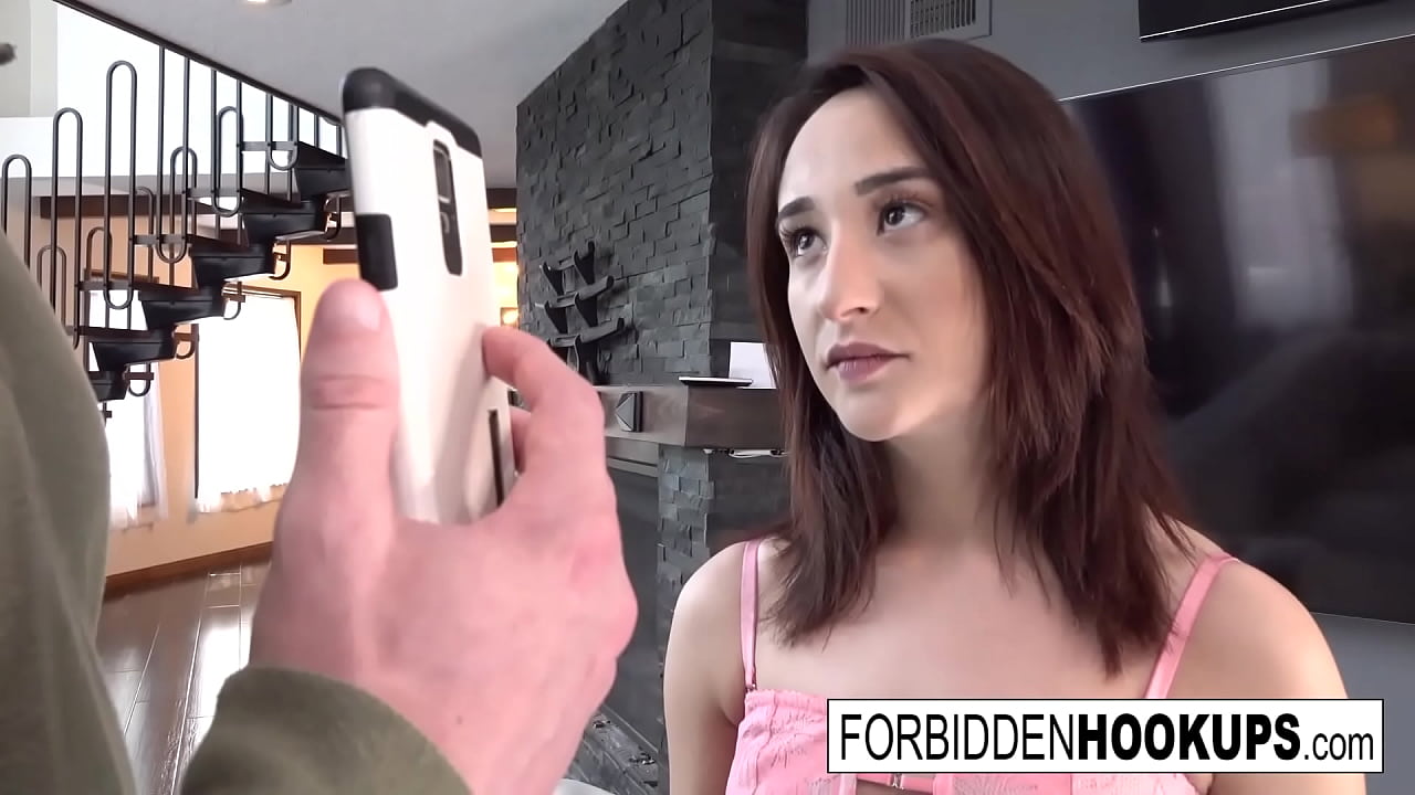 Hot babe gets a forbidden cock