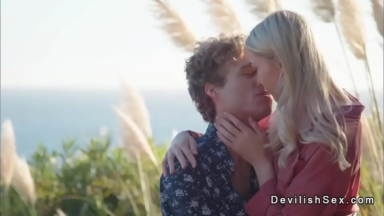 On the beach resort Michael Vegas met hot blonde anothers wife Anny Aurora and kissed her on the bench then she sucked and rode his big cock