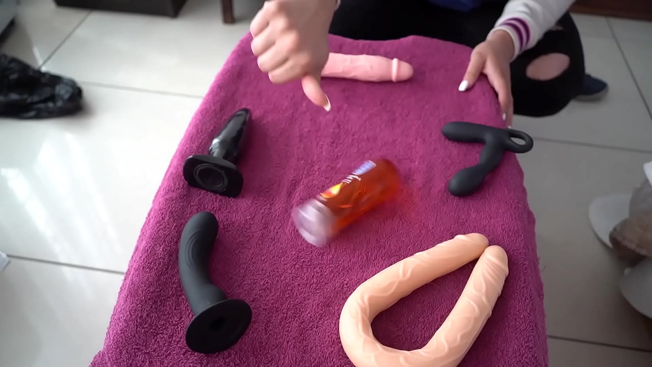 Prostate Play Games! She Spins the Lube to Decide Which Toy to Fuck his Ass With! Anal Orgasm