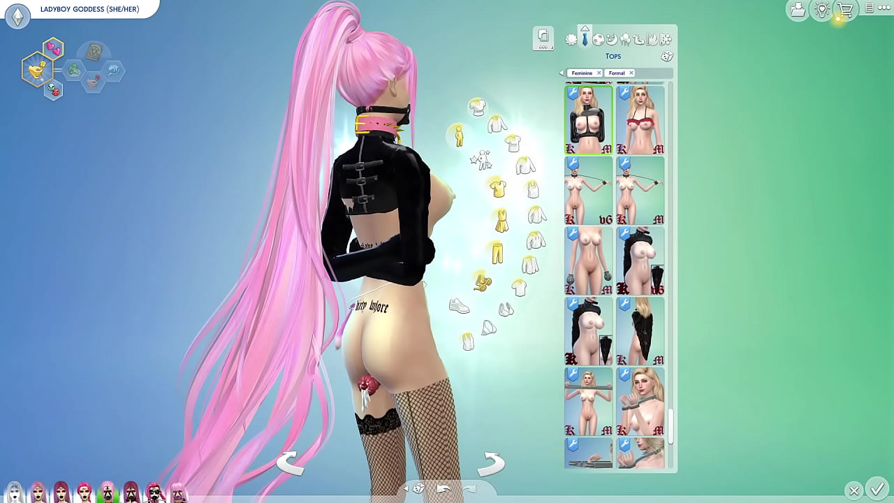 futa shemales with bdsm clothes