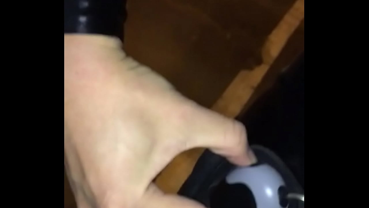 Rubber catsuit with electric shock